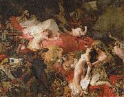 Eugene Delacroix Death of Sardanapalus France oil painting artist
